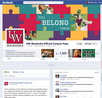 UW - Waukesha Facebook Page