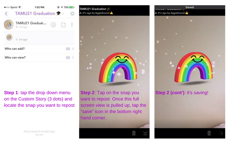 Snapchat custom story 1a
